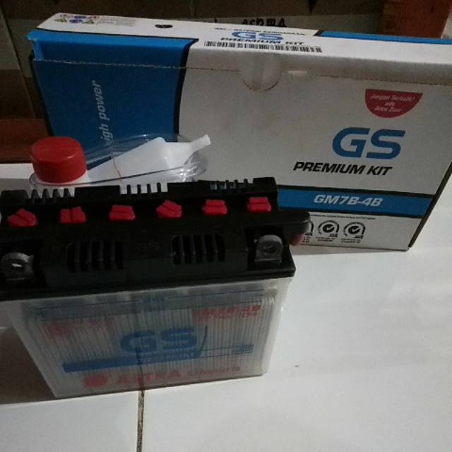 Aki Basah GS ASTRA GM7B-4B PREMIUM KIT Tiger