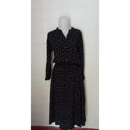 Dress korea hitam