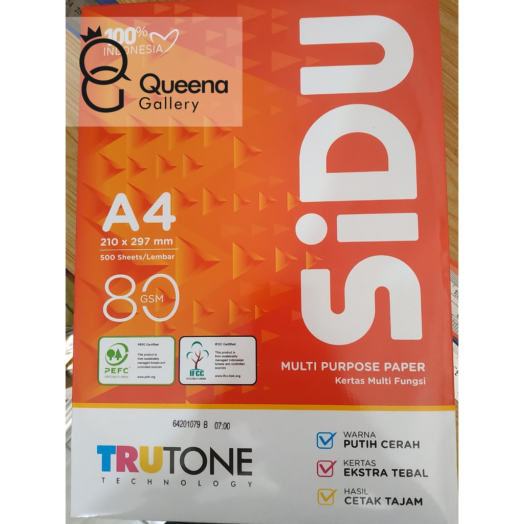 

HVS SIDU A4 80gr Ready Stock langsung di kirim