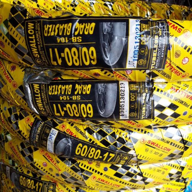 Ban swallow ukuran 60/80 ring 17 drag blaster