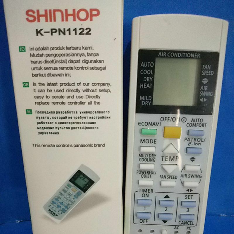 REMOTE REMOT AC PANASONIC MULTI K-PN1122