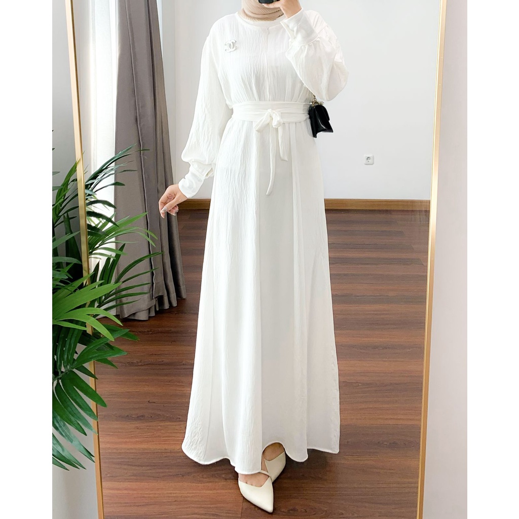 SORAYA DRESS  dress wanita termurah / dress cringkle kekinian / dress polos adem