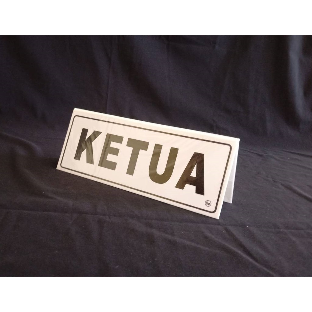 

Label Meja Akrilik Tulisan Ketua