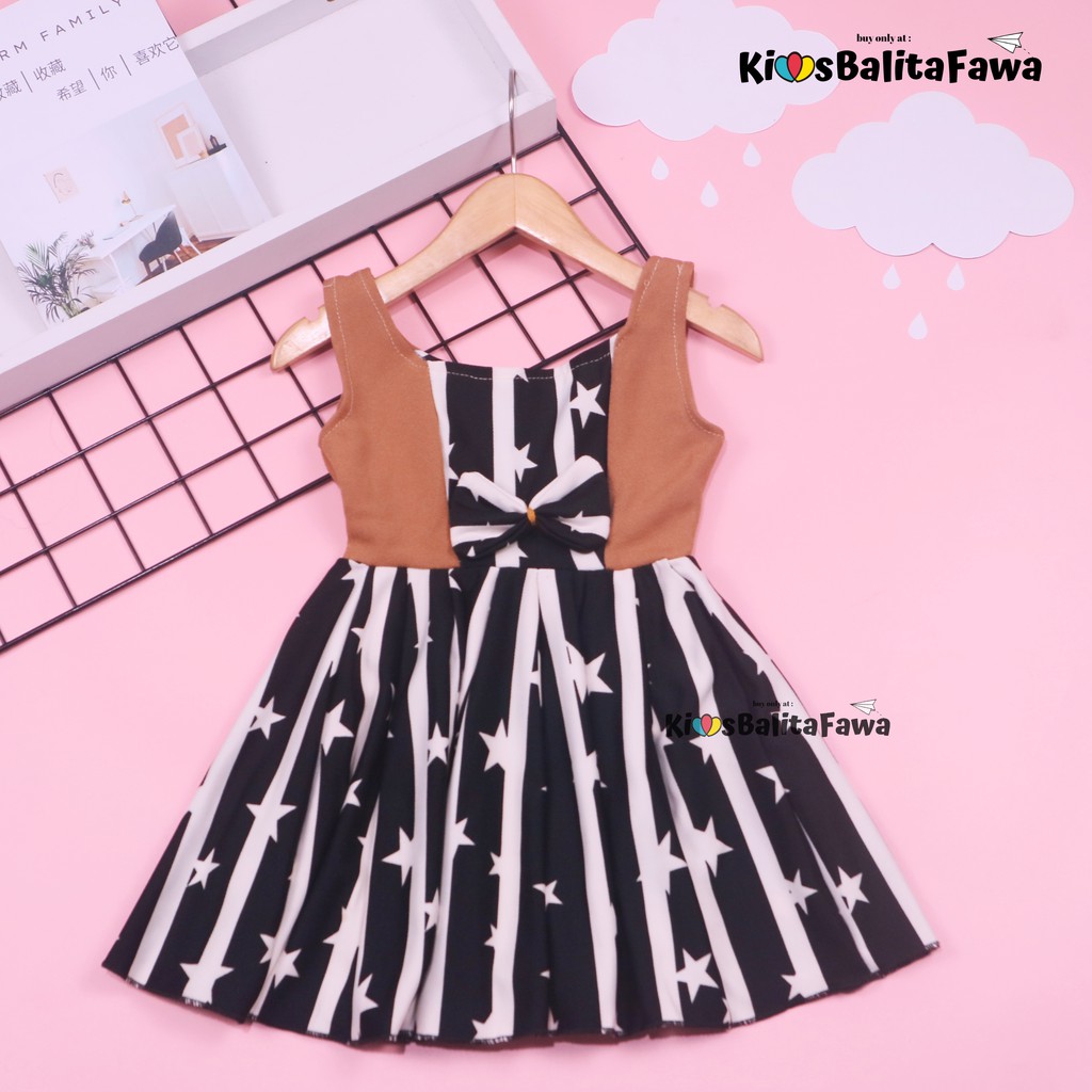 Dress Clairine Baby uk 3-12 Bulan / Dres Anak Perempuan Bayi Yukensi Adem Baju Fashion Pesta Gaun