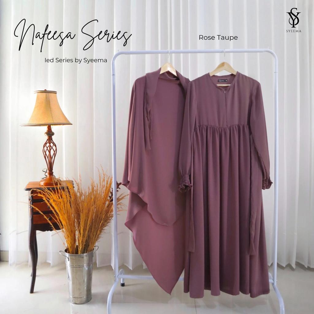 Gamis Nafeesa Series Rose Taupe by Syeema