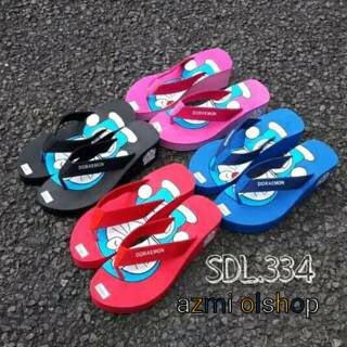  SANDAL  WEDGES DORAEMON  SANDAL  TALI JEPIT WANITA SANDAL  