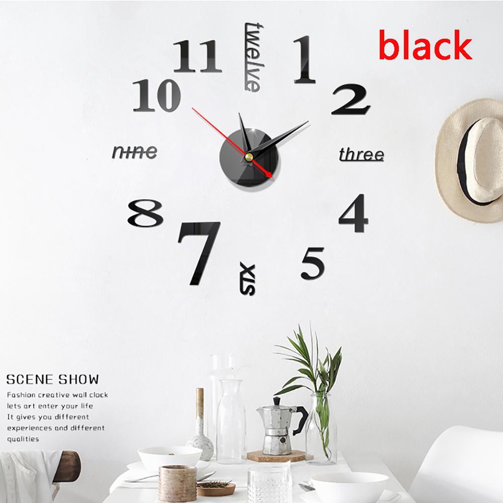 Jam Dinding Besar Modern Simple 3D untuk Dekorasi Rumah Jam Dinding Besar Modern Simple 3D untuk Dekorasi Rumah
