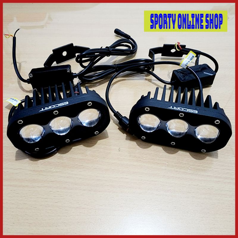 Mini Projie Lampu 3 Mata Merk ESCORT