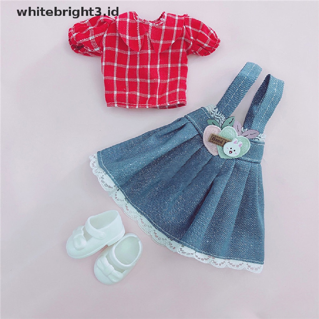 (whitebright3.id) Mainan Baju Boneka BJD 30cm + Sepatu Skala 1: 6 Untuk Anak Perempuan DIY