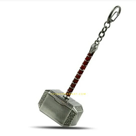 Big Thor Hammer Mjolnir Diecast Key Chain Gantungan kunci Keychain