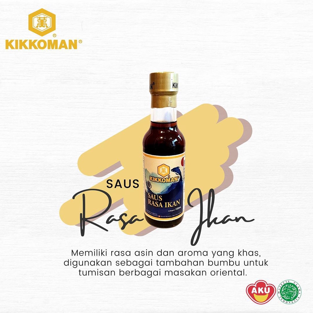 KIKKOMAN Fish Sauce 150 ml Halal | Saos Ikan Halal