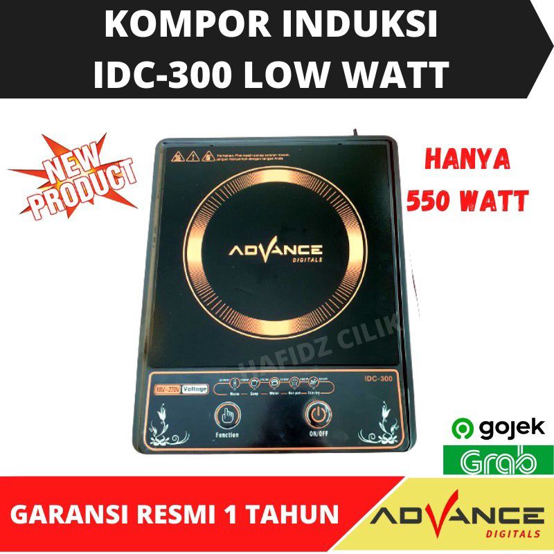 KOMPOR LISTIK INDUKSI IDC 300 IDC 100 IDC 200 LOW WATT 150 SD 550 WATT MURAH AWET ORIGINAL ADVANCE GARANSI RESMII