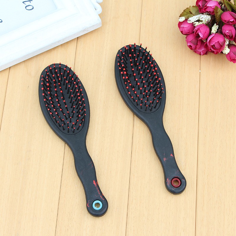 Sisir Kaca Impor Sisir Sikat untuk Rambut Rontok Anak Dewasa Bulat Sisir Anti Kusut dengan Cermin Jumbo Scalp Comb