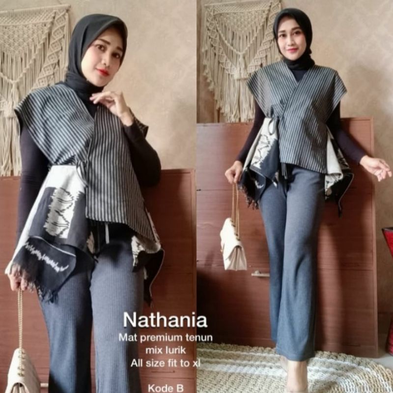 Azhora Top | Blus Tenun Wanita | Atasan Tenun Troso Ethnic