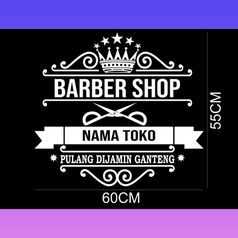 Cutting Sticker/Stiker Barbershop Costum Sticker Barbershop