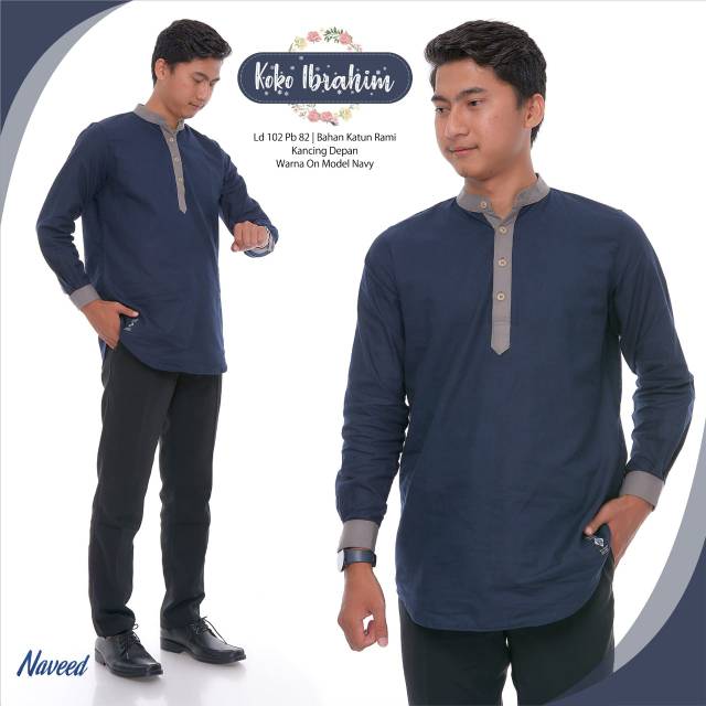 Baju Koko Ibrahim Lengan Panjang