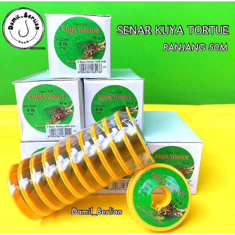 SENAR PANCING CAP KUYA TORTUE 50M GROSIR DAMIL_BERLIAN