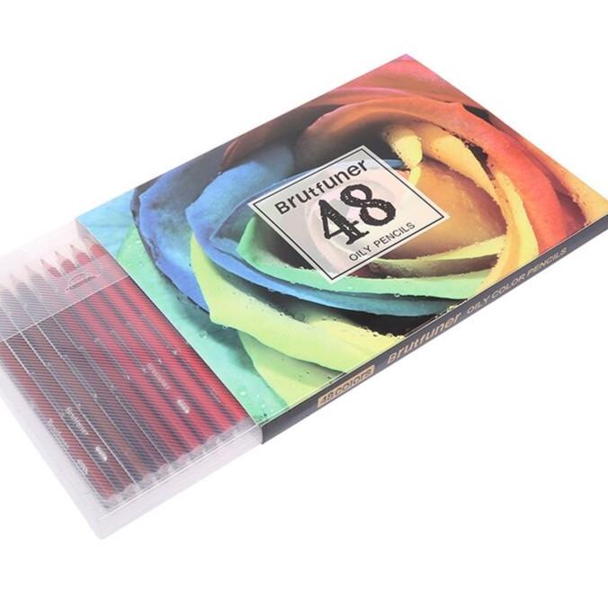 

Pensil Warna Brutfuner Painting Oil Pencil Artist Color Pencils Set 48 Kualitas Premium