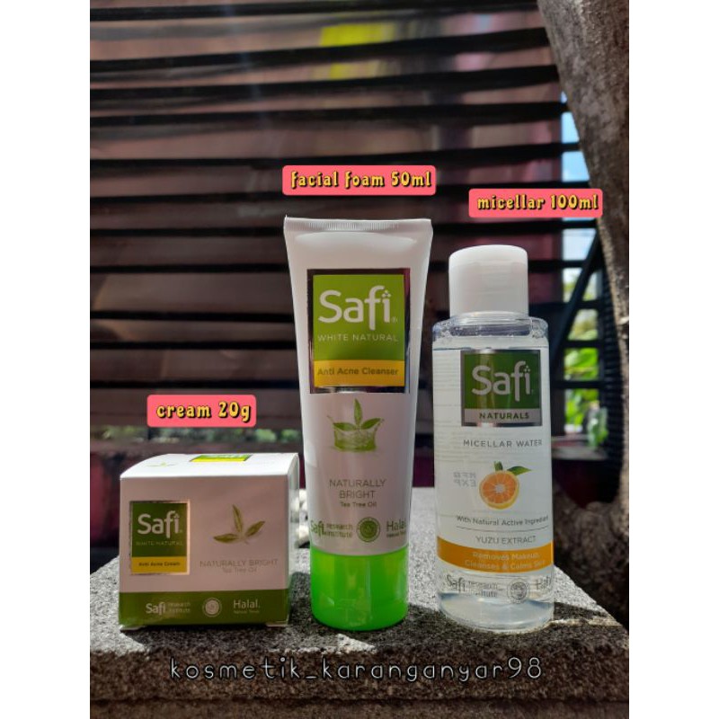 Safi acne paket jerawat isi 3 / jerawat / bruntusan