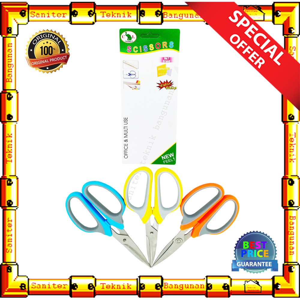 Gunting Kertas Scissors Warna CL-6015