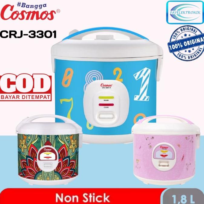 Cosmos Rice Cooker Crj3301 1.8L Magic Com Ricecooker Crj 3301 Crj-3301 Vakiamma