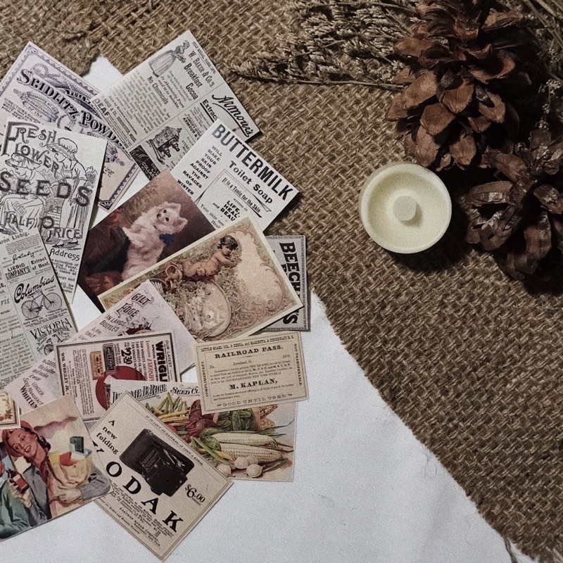 

Vintage Sticker Pack Aesthetic for Scrapbook Journaling | by veintage.id