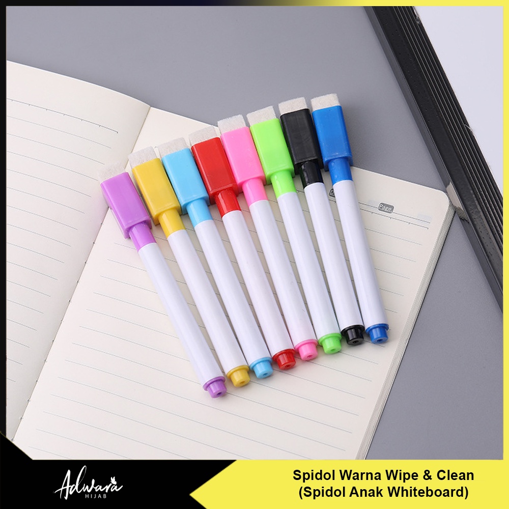 Spidol Warna Whiteboard Anak / Spidol Papan Tulis Wipe Clean