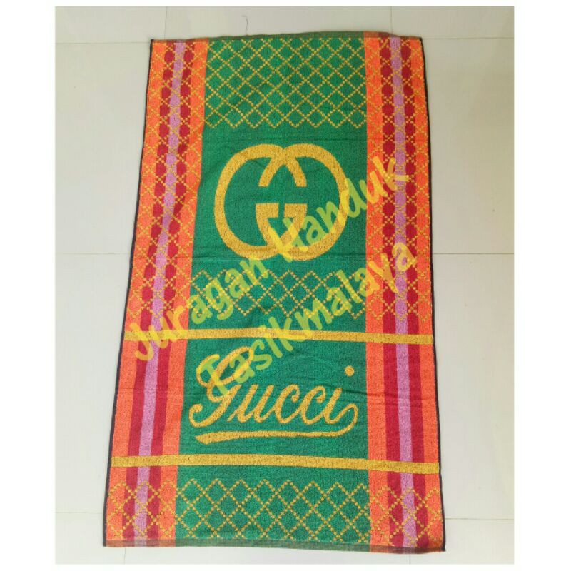 Haduk Dewasa Gucci Terry Bay Rainbow,  Handuk Mandi Guci Ukuran Jumbo Murah Tebal Lembut 70 x 130 cm