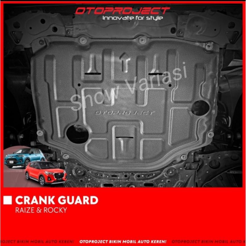 Crank Guard Pelindung Mesin Bawah Raize Rocky 2021 2022 2023 1.5mm GR SPORT