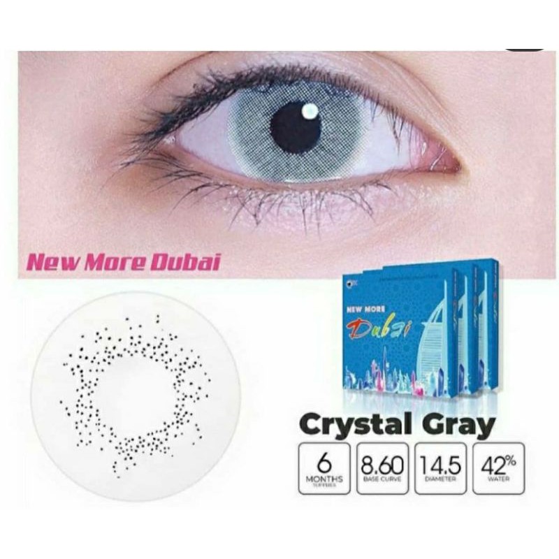 SOFTLENS CRYSTAL GREY/ABU. NORMAL/MINUS(s.d -6.00) NEW MORE DUBAI