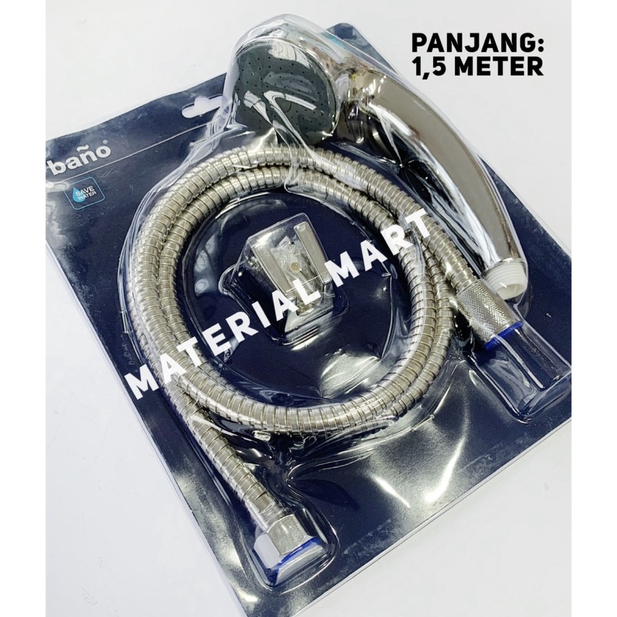 Hand Shower Mandi Bulat | Shower Mandi PVC Warna | Perlengkapan Kamar Mandi | Perlengkapan Mandi | Kepala Shower Bulat | Material Mart