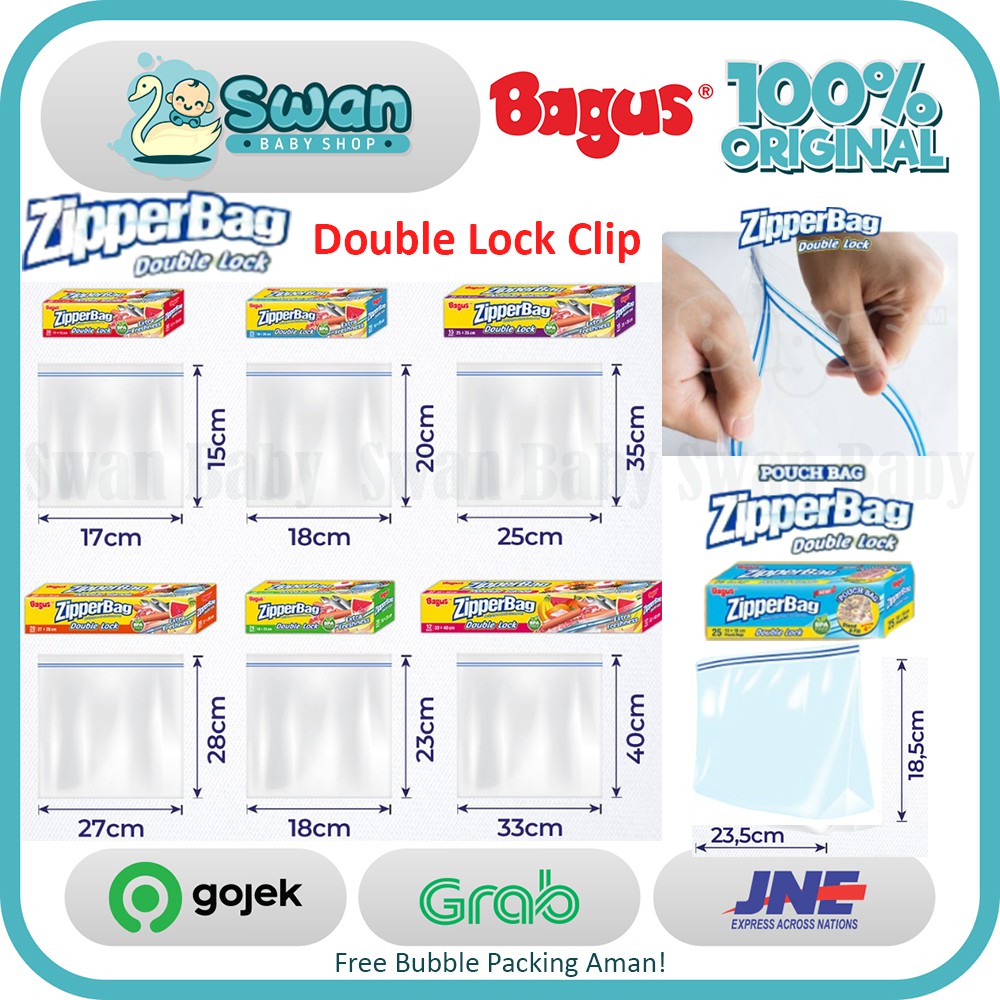 Bagus Zipper Bag / Zipperbag / Plastik Makanan / Plastik Higienis / Easy Zipper