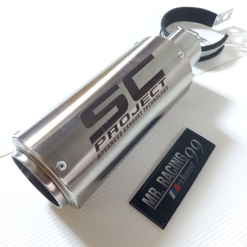 Knalpot SC PROJECT Sandblasting - SC Carbon - SC Titan  - SC Carbon Blue - SC DOFF - SC Rainbow Silincer Only Cbr150 - Ninja250 - Ninja Zx25rr - R25  - CB150 - CBR250RR - R15 - Vixion - Xabre -MX KING - Beat - Scoopy -Vario  - Nmax - Aerox -  Satria-SC TITAN