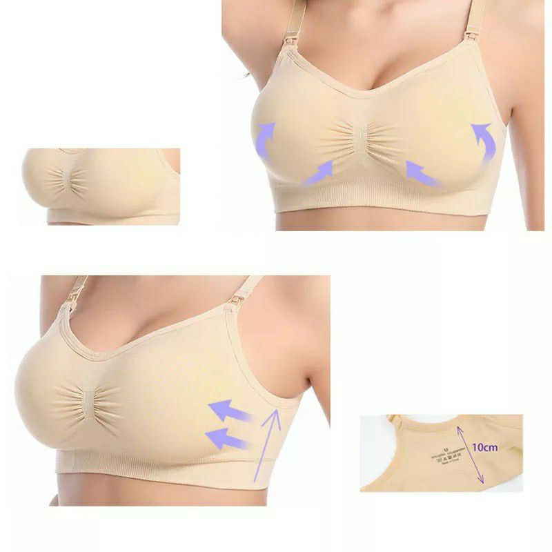 BH Bra Menyusui Rajut Nursing Bra Premium Maternity Bra Rajut Kaos Spandex Asli Size 34-42 SOREX