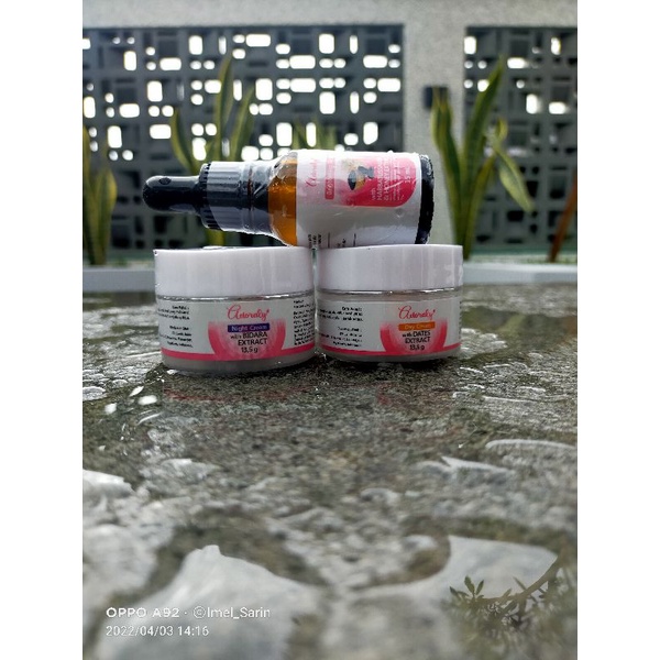 3 PCS SKINCARE ADORALY (Krim pagi/siang,krim malam dan serum)