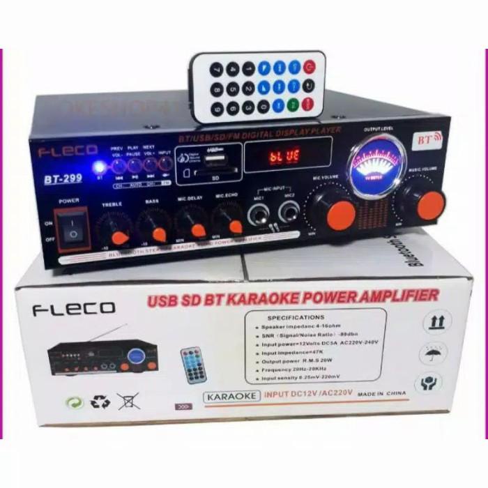 power amplifier subwoofer fleco 299 original amplifier bluetooth karao