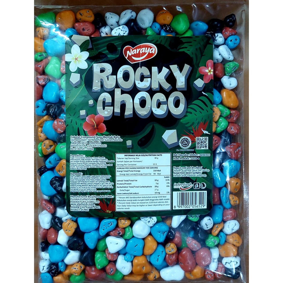 Naraya Coklat Kerikil Rocky Choco 500gram