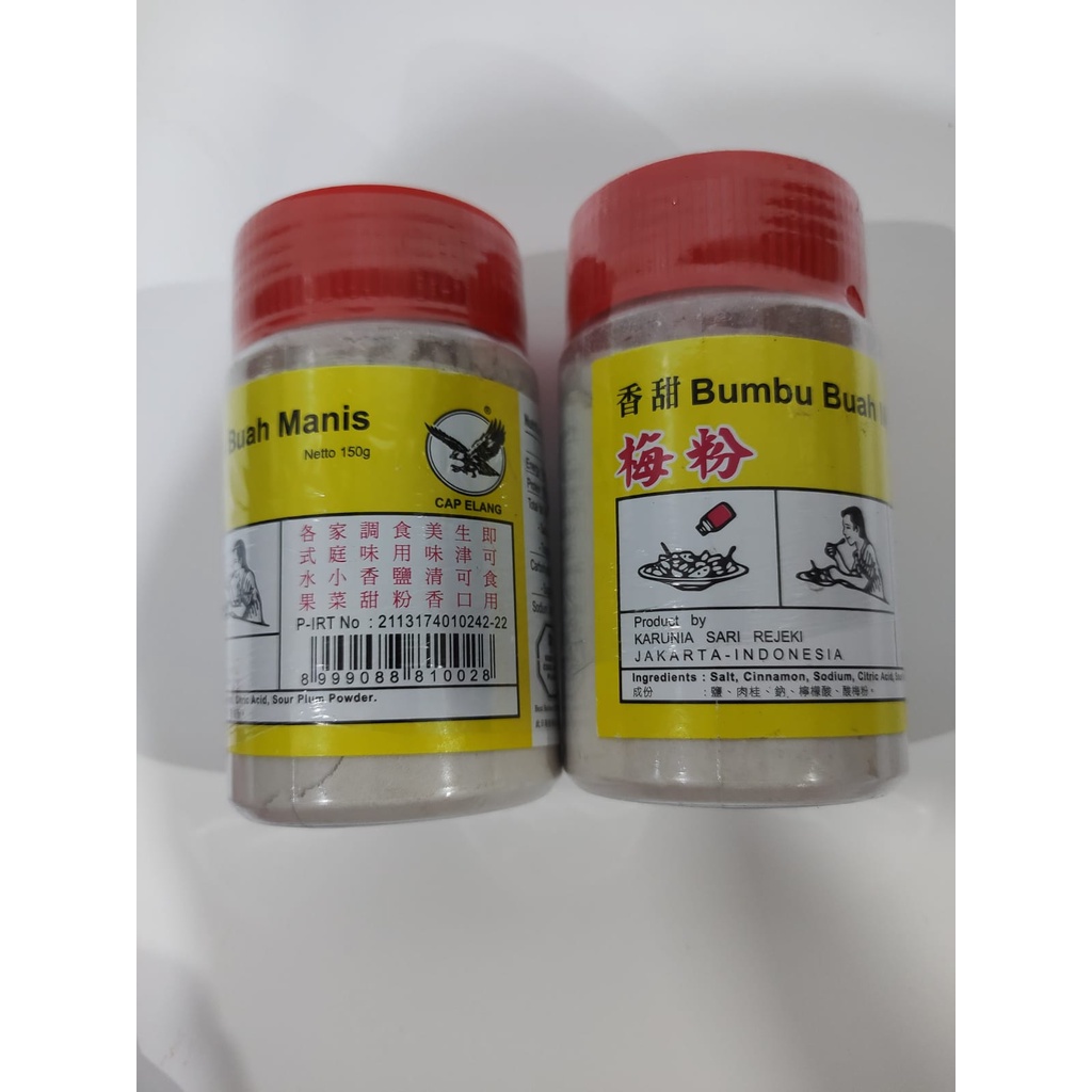 

Bumbu Buah 150 gr | Garam Buah Cap Elang 150 gr | Bumbu Serbaguna Enak BOTOLAN