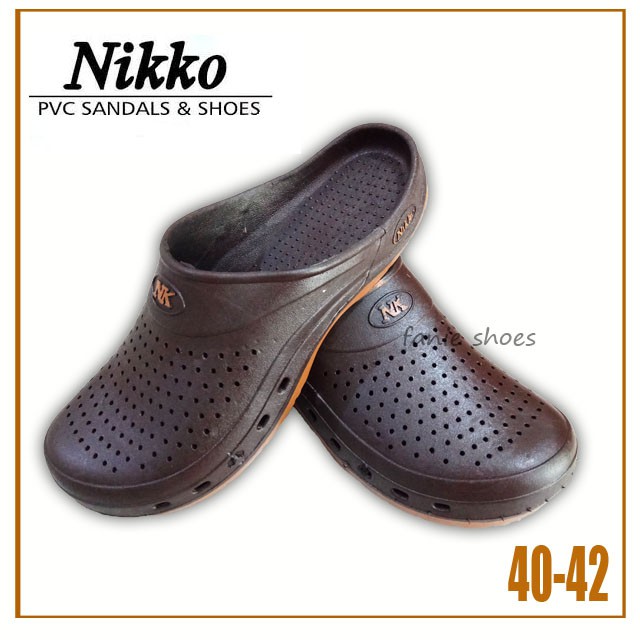 Nikko Sandal Selop Bakpao Baim 40-42 Coklat Pria / Sandal Karet Pria Tahan Air