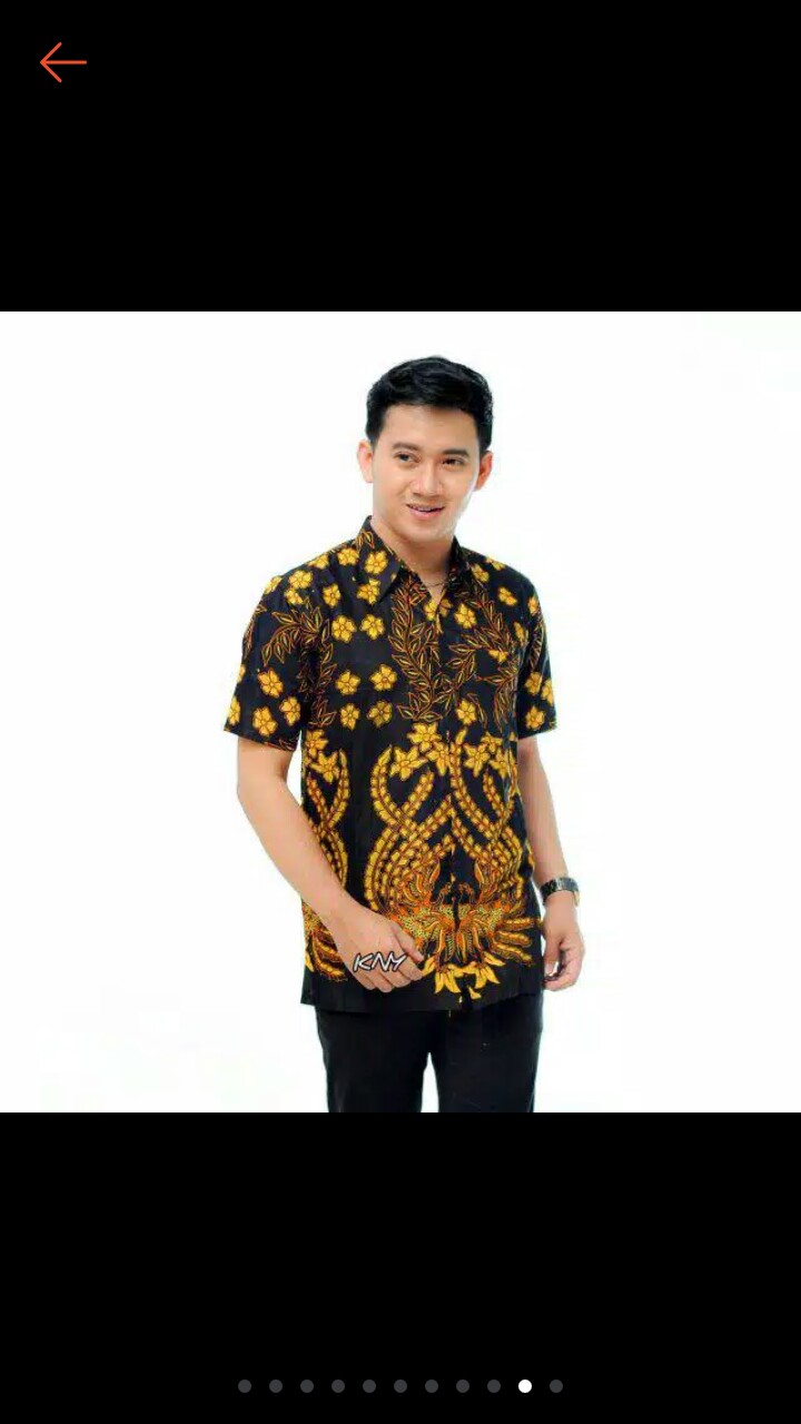 Kemeja Batik Pria Lengan Panjang Size M L Xl Xxl Bswart Batik Hrb026