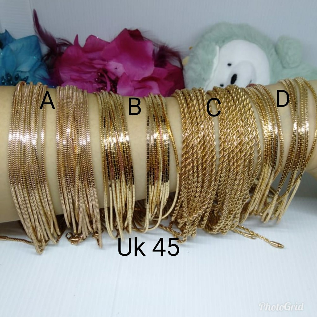 (1 LUSIN) Rantai Kalung XP A-D