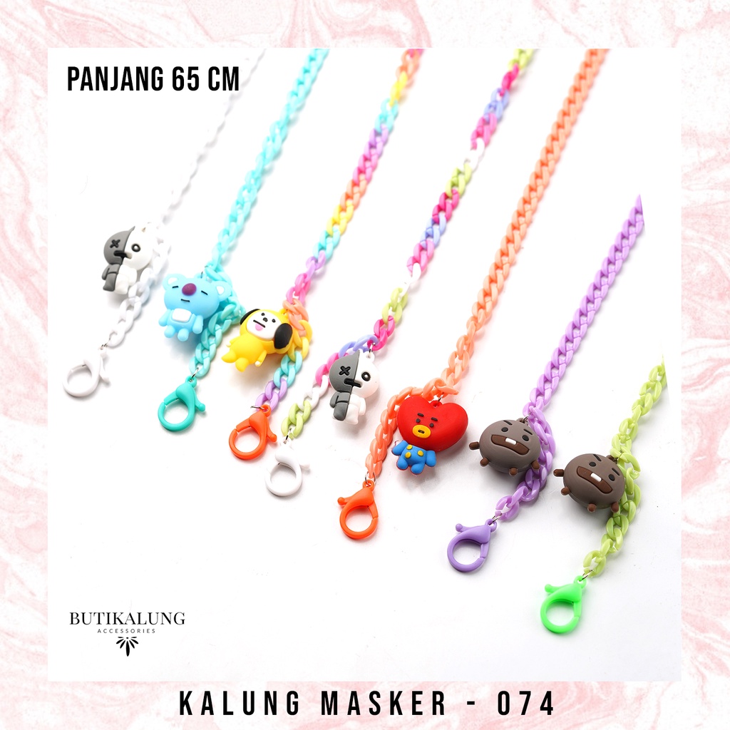 Strap Masker BTS BT21 Kalung Masker Strap Mask Tali Gantungan Masker Tali Masker Kalung 074