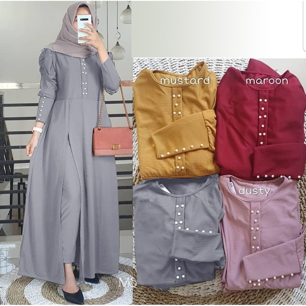 New Gamis syari brokat renda gamis butiq mewah pesta premium sarimbit baju lebaran terbaru 2022 prom