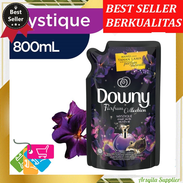 DOWNY Parfum Collection MYSTIQUE Pouch 800ml Softener Pewangi Pakaian