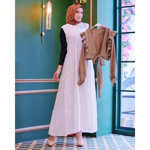 DRESS MUSLIM, baju wanita, baju gamis, dress, gamis, Baju gamis, fashion wanita, KAIRA ONE SET