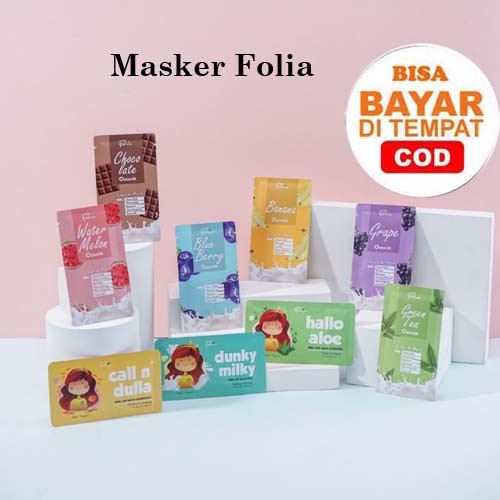 [RESMI] [BPOM] MASKER FOLIA Peel Off Mask dan Oatmilk Scrub 10GR