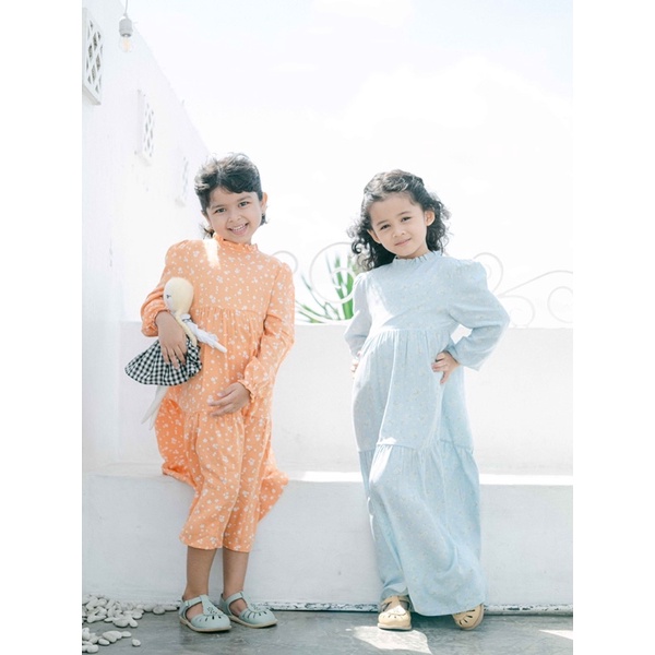 TAMARA SET - Bohopanna Bohobaby - Baju Muslim Anak Perempuan - Baju Gamis Anak - Dress Anak 1 - 4 Tahun - Baju Hari Raya Anak - Baju Ramadhan Anak Perempuan