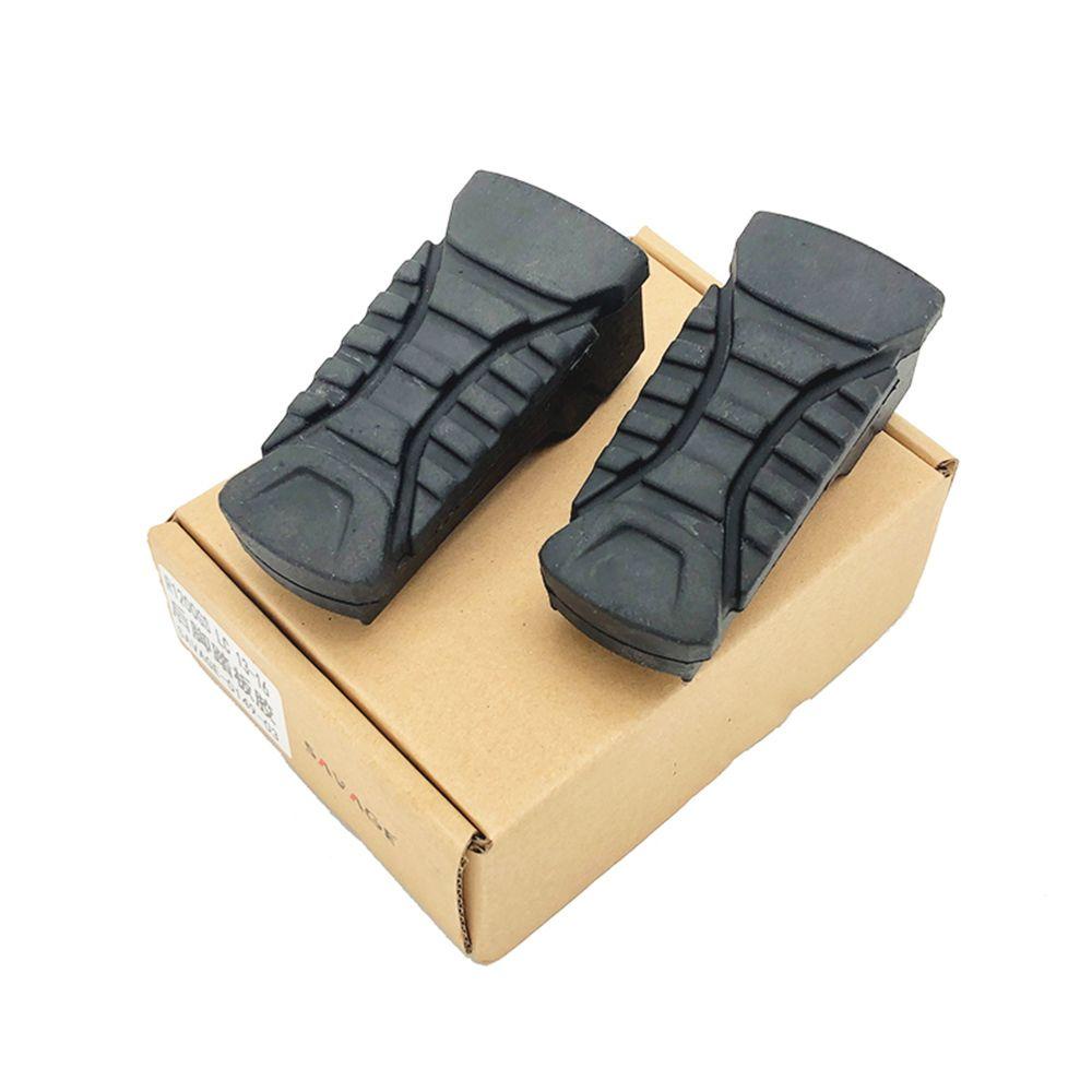 Populer Pijakan Kaki Karet Penutup Non-Slip Belakang Socle Pedal Rear Footpeg Plate Pijakan Kaki Klem As Pasak Kaki Untuk BMW R1200GS ADV 14-16 LC ADV