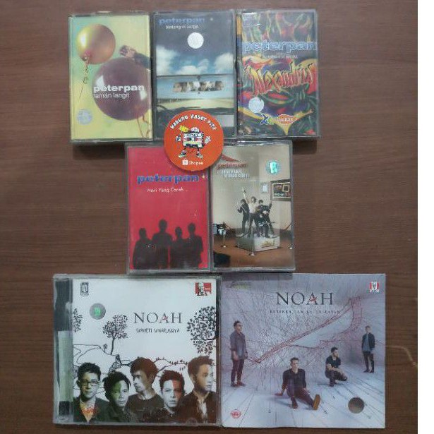 Kaset Peterpan Dan CD Noah Sepaket