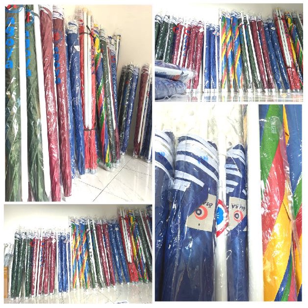 Payung Pantai Tenda Jualan Jumbo Anti UV 42''(210cm) Double Layer (2 lapis) Original Osaka/Nagoya